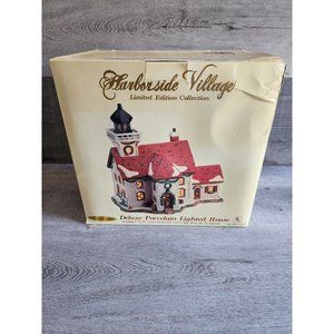Harborside Village #9837949 Limited Edition Deluxe Porecelain Lighted House Box